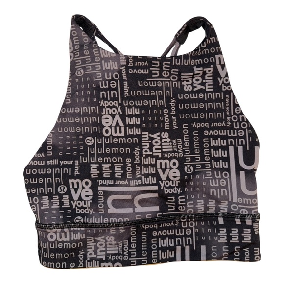 Lululemon High Neck Energy Sports Bra Logo 4 - Picture 1 of 5